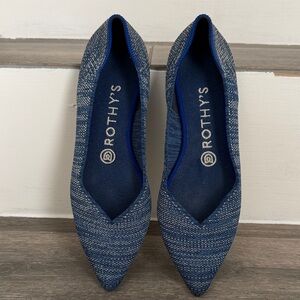 Rothy's Women's Textured Blue Loafers